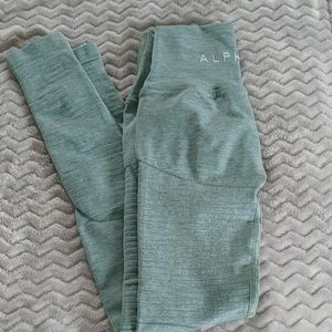 Alphalete Revival jade green leggings